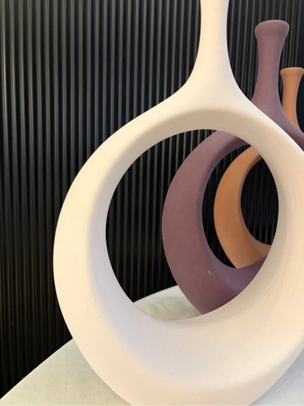 Decorative Hitit Stone Texture Vase