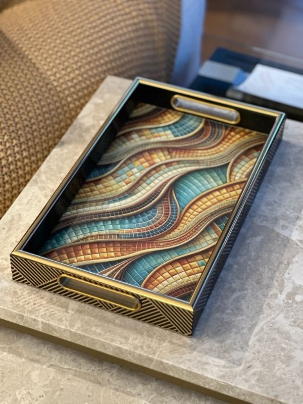 Decorative Mosaic Serving Tray