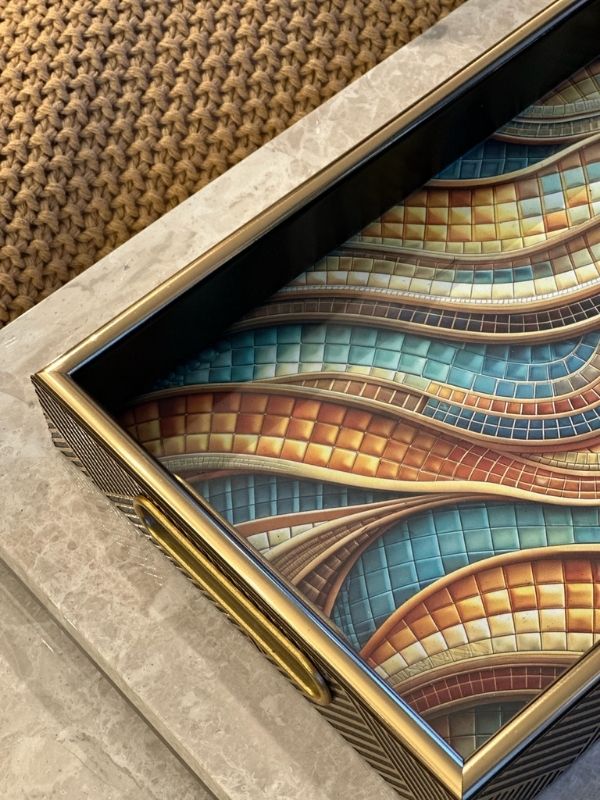 Decorative Mosaic Serving Tray