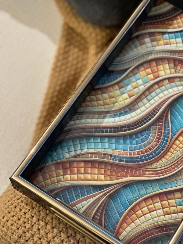 Decorative Mosaic Serving Tray