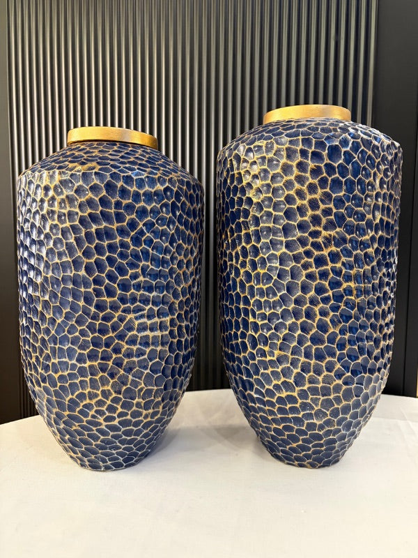Decorative Stone Texture Ceramic Vase | Small & Big