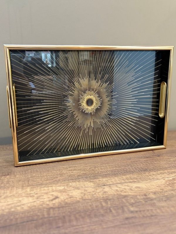 Decorative Sunburst Serving Tray