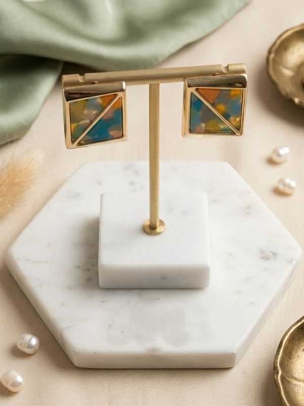 Elaria Square Earrings