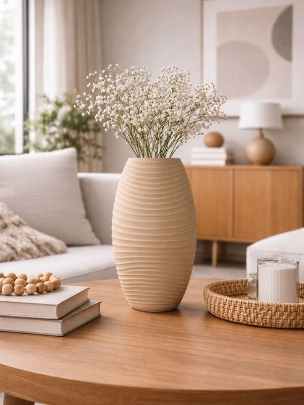 Handcrafted Textured Ceramic Vase