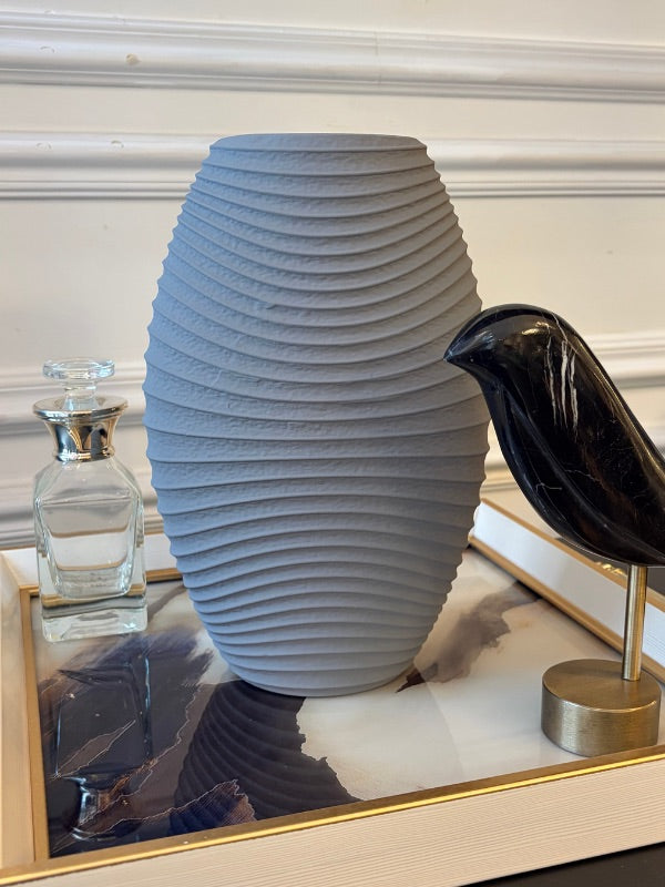 Handcrafted Textured Ceramic Vase