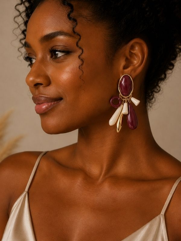 Noir Mosaic Earrings