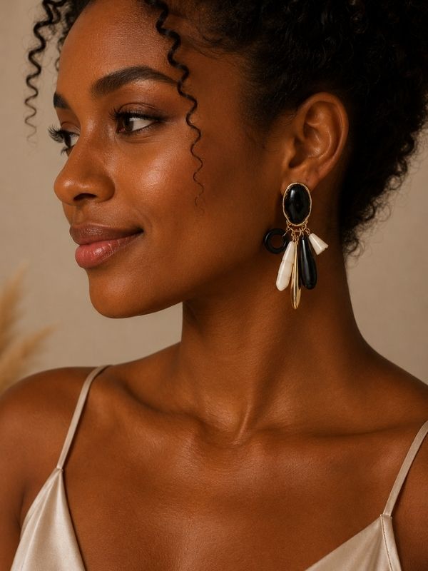 Noir Mosaic Earrings