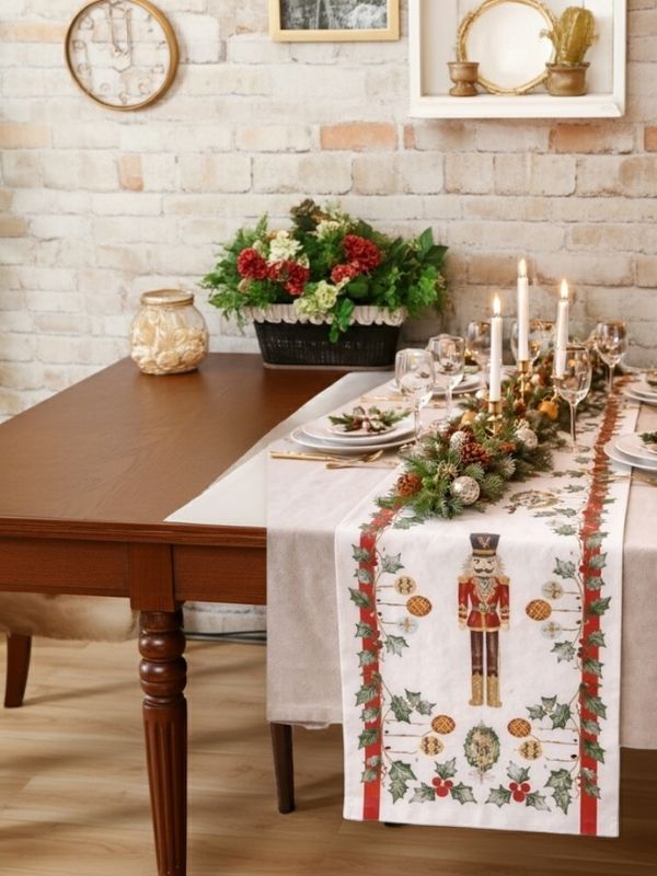 Nutcracker Christmas Shape Runner – 135 x 39 cm