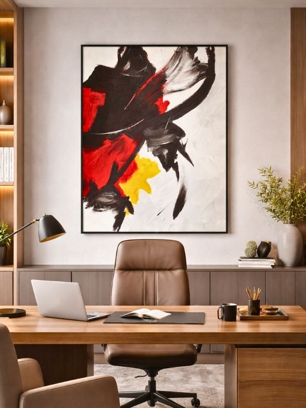 Rhythm of the Flame – Canvas with Black Metal Frame