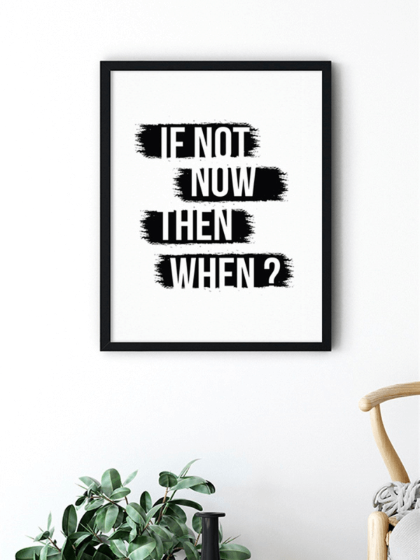 Seize the Moment Minimalist Poster with Frame