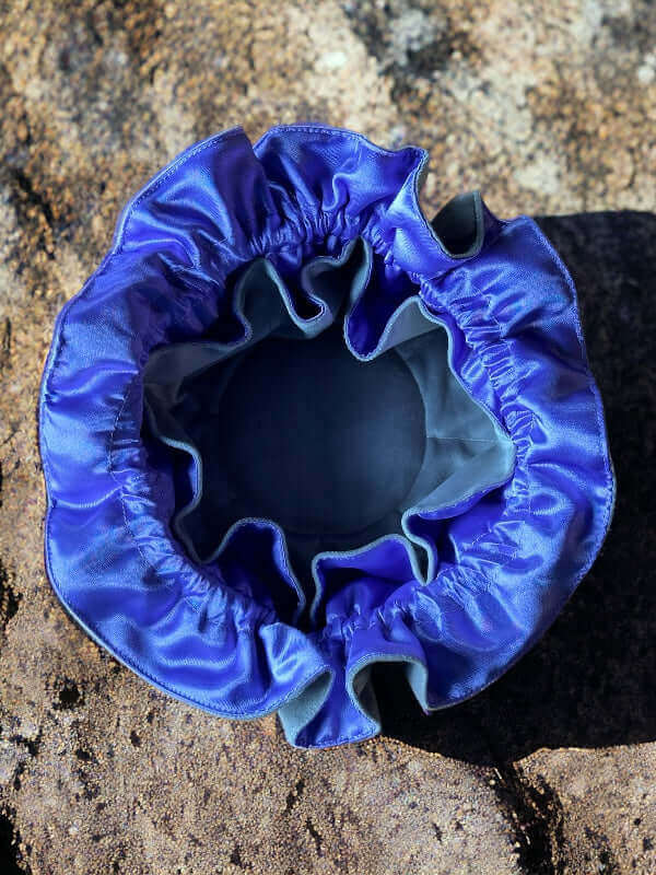 Velvet Pocket Organizer in Grey Purple