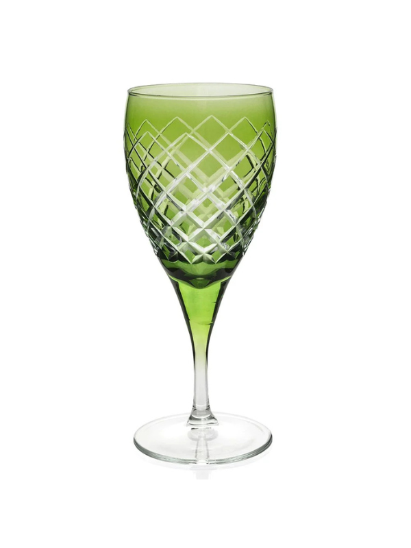 Vintage Crystal Wine Glass