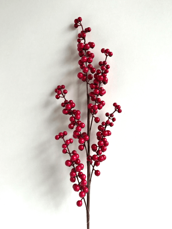 Artificial Red Berry Christmas Decor