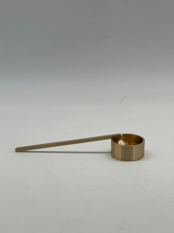 Brass Candle Snuffer and Tealight Holder Set