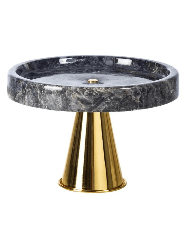 Brass Footed Decorative Marble Tray