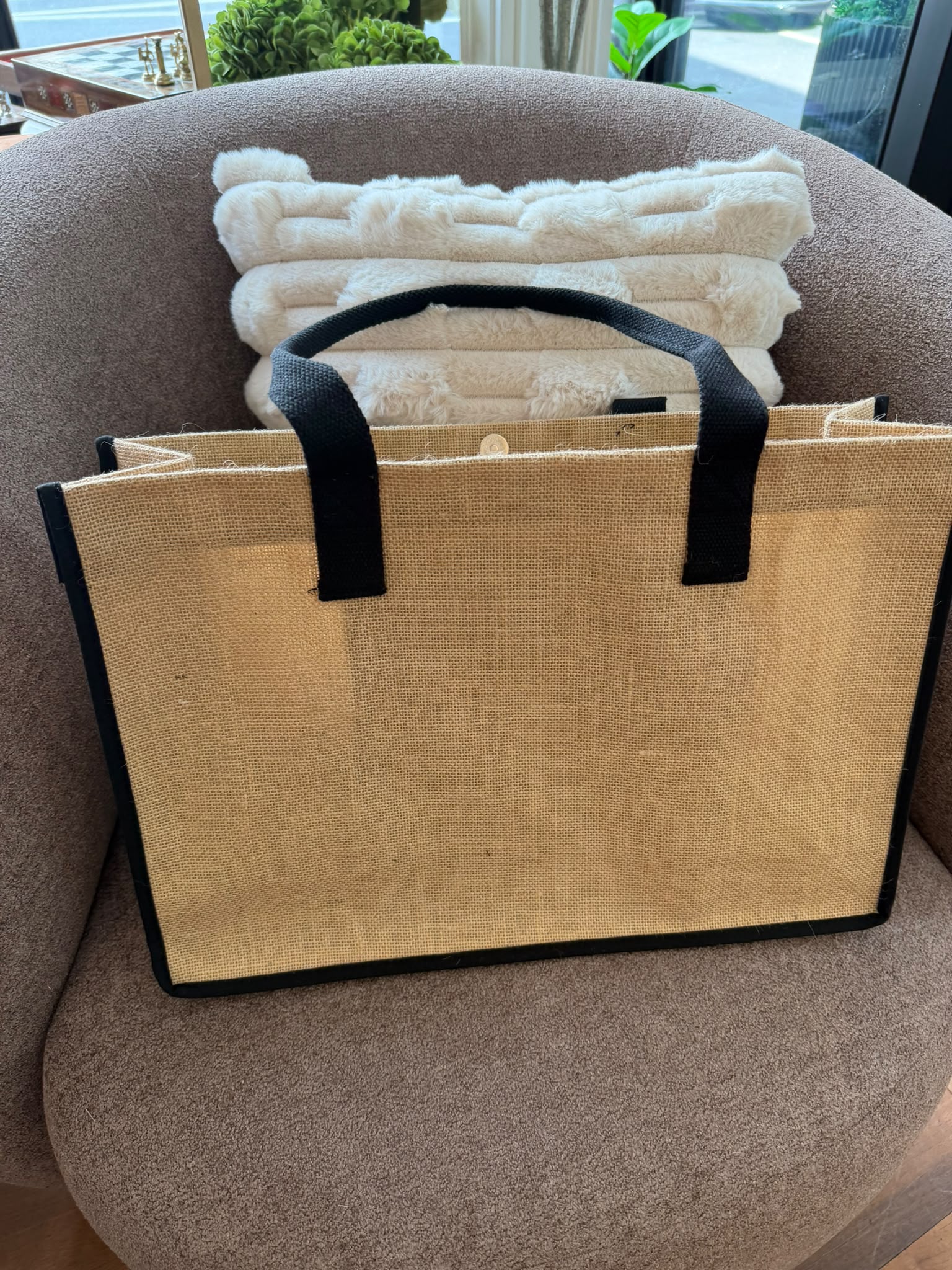 Deco Moore Natural Jute Shopper Bag