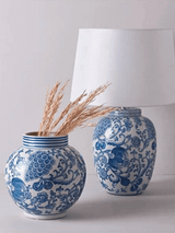 Aria Blue Blanc Vase