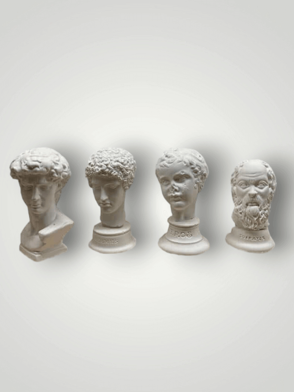 Set Of 4 Decorative Busts