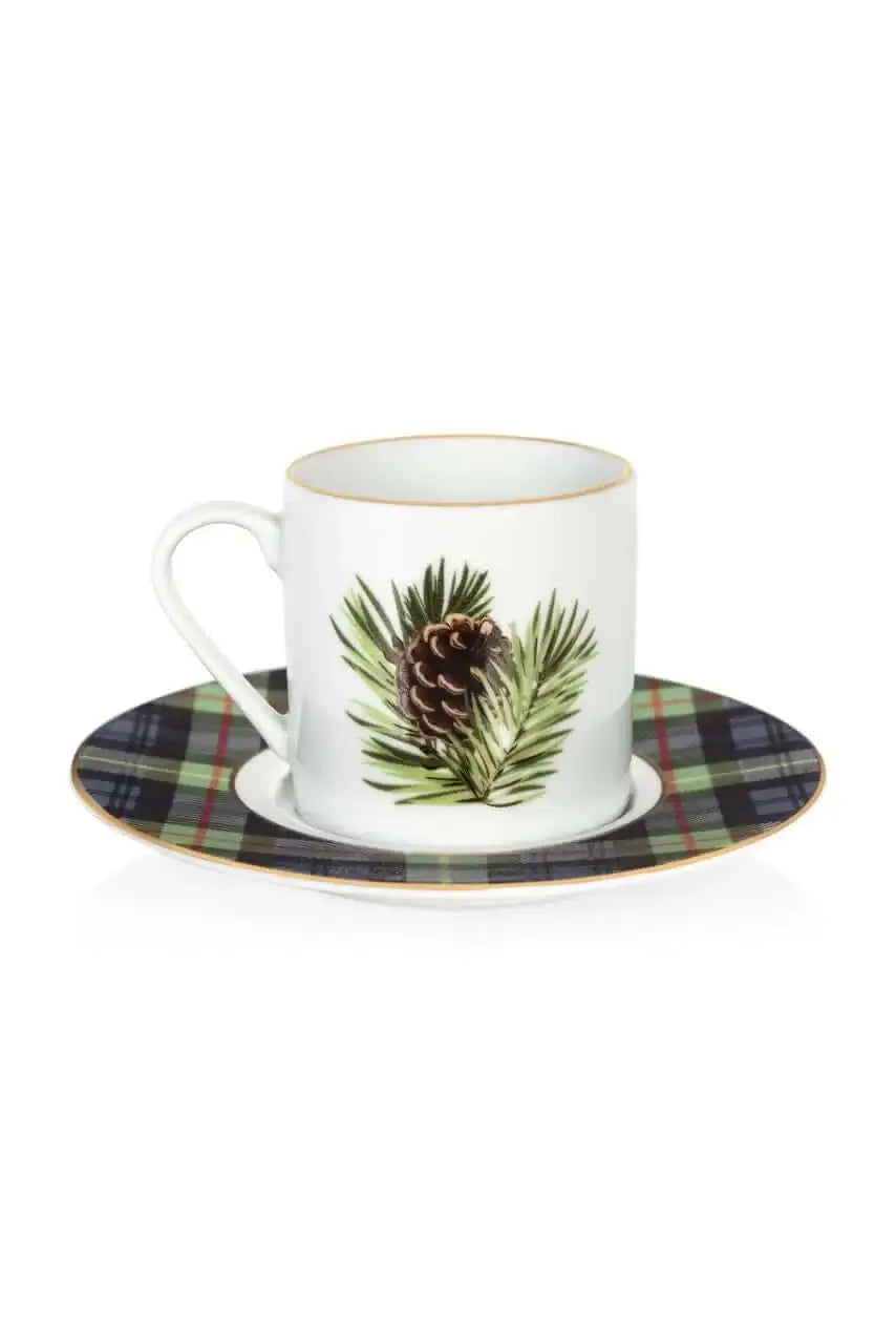 Tartan Plaid Coffee Cup Set of 2