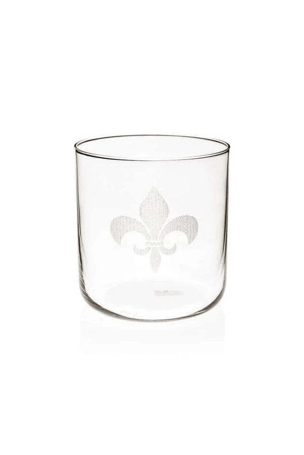 Fleur-de-lis Whiskey Glass