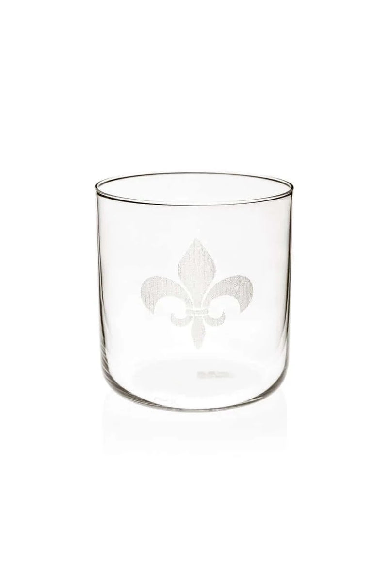 Fleur-de-lis Whiskey Glass