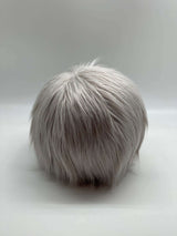Faux-Fur Round Decorative Cushion