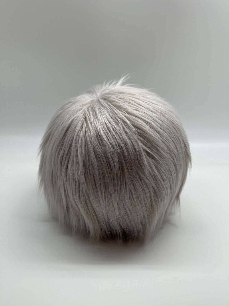 Faux-Fur Round Decorative Cushion