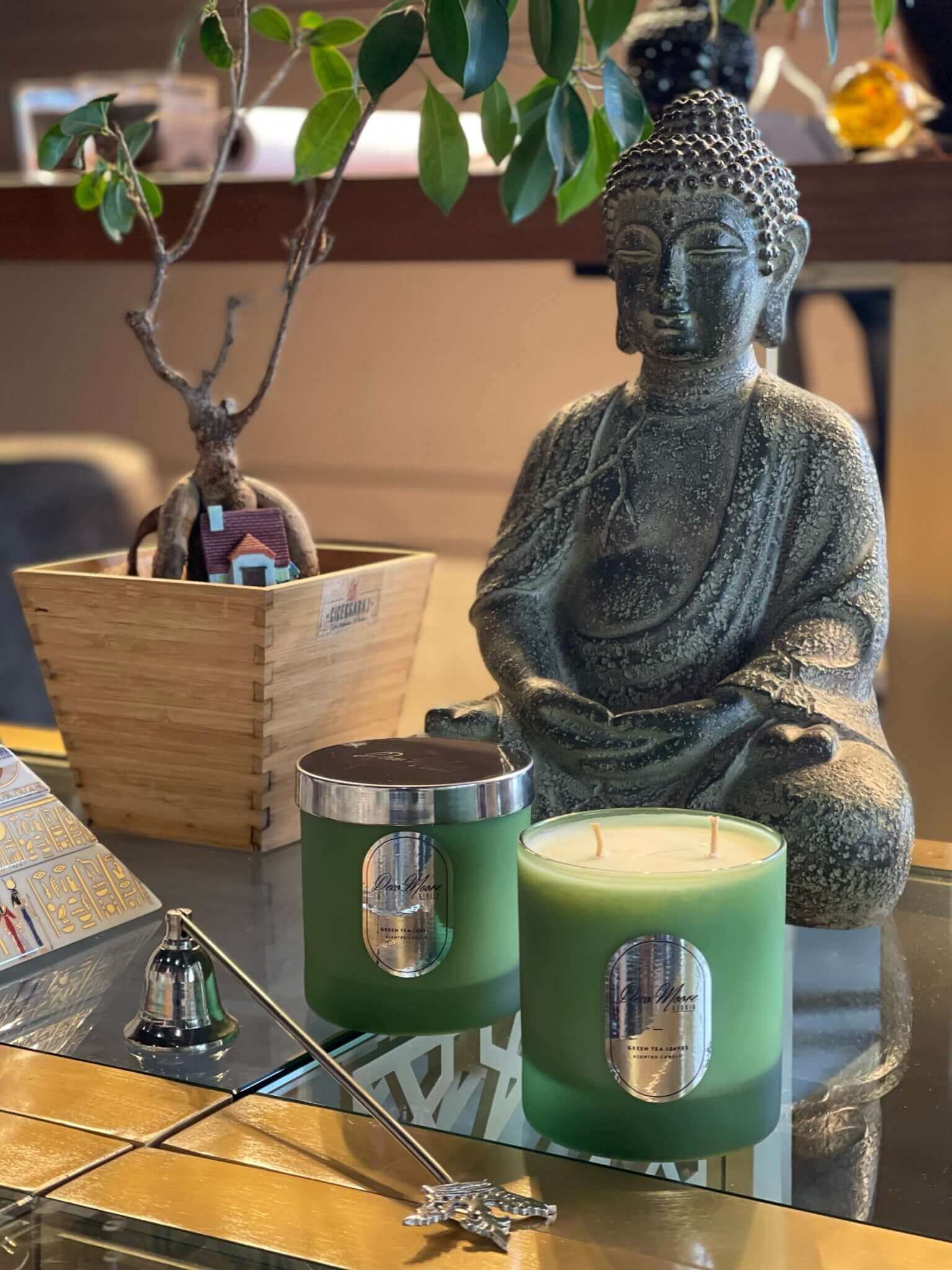 Green Tea Leaves Dual Wick Candle