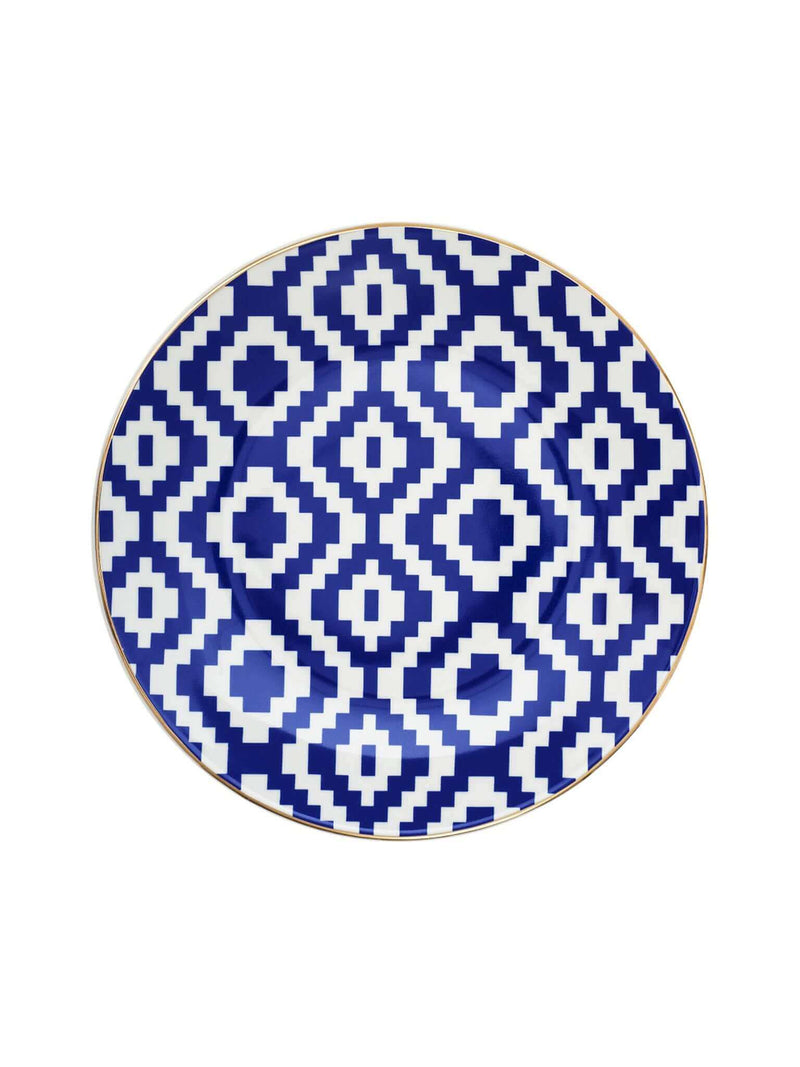 Blue White Manu Plate