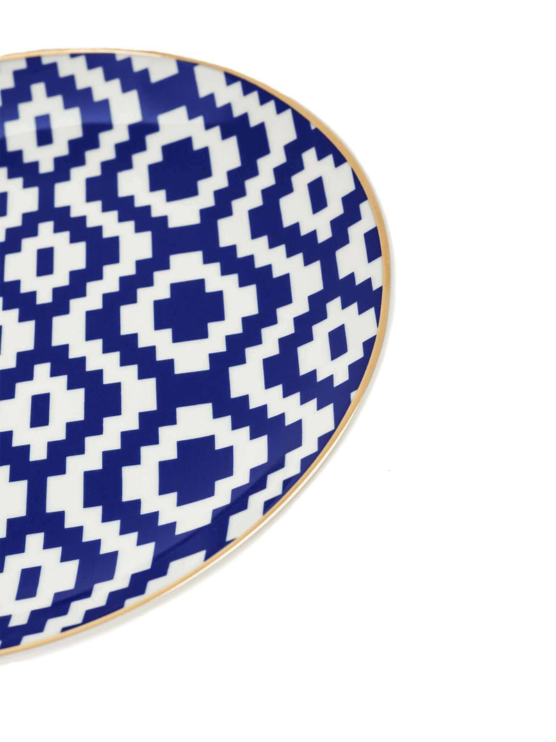 Blue White Manu Plate