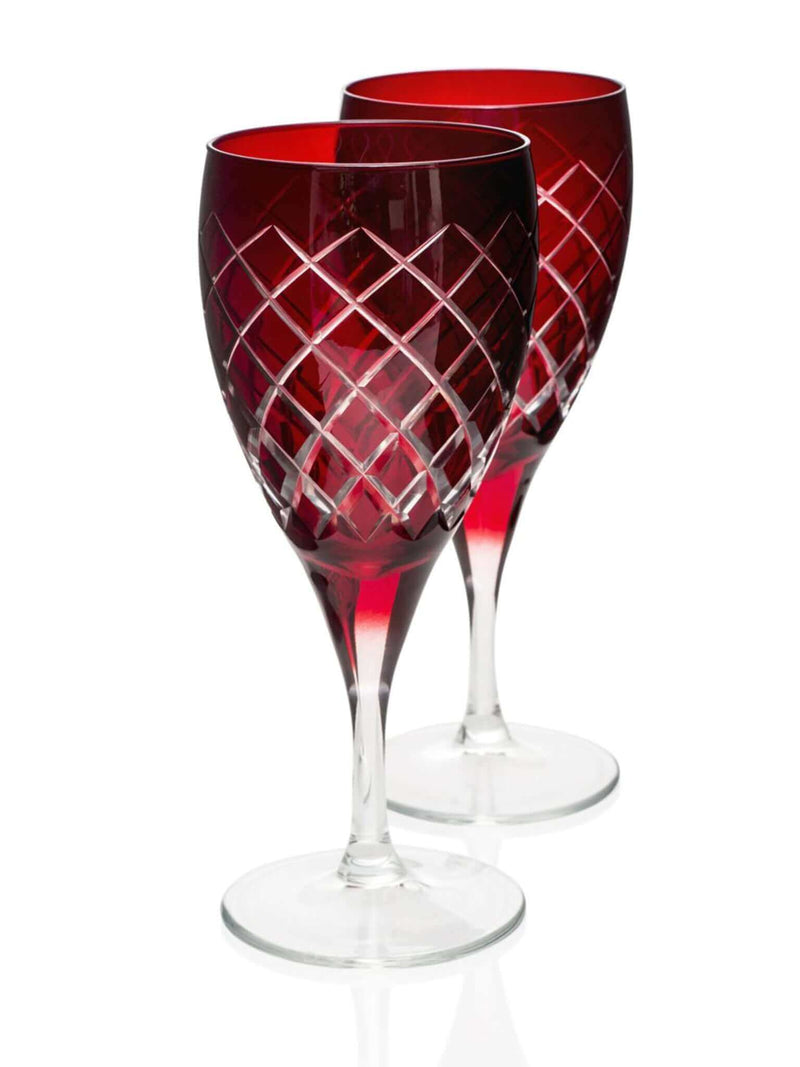 Vintage Crystal Wine Glass