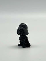 Black Painted Concrete Mini Darth Vader Sculpture - MottoBase