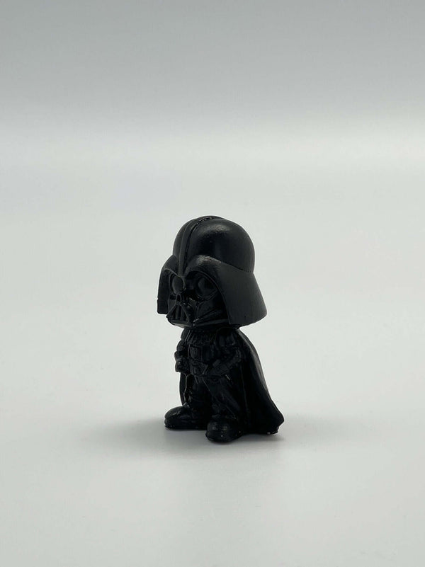 Black Painted Concrete Mini Darth Vader Sculpture - MottoBase
