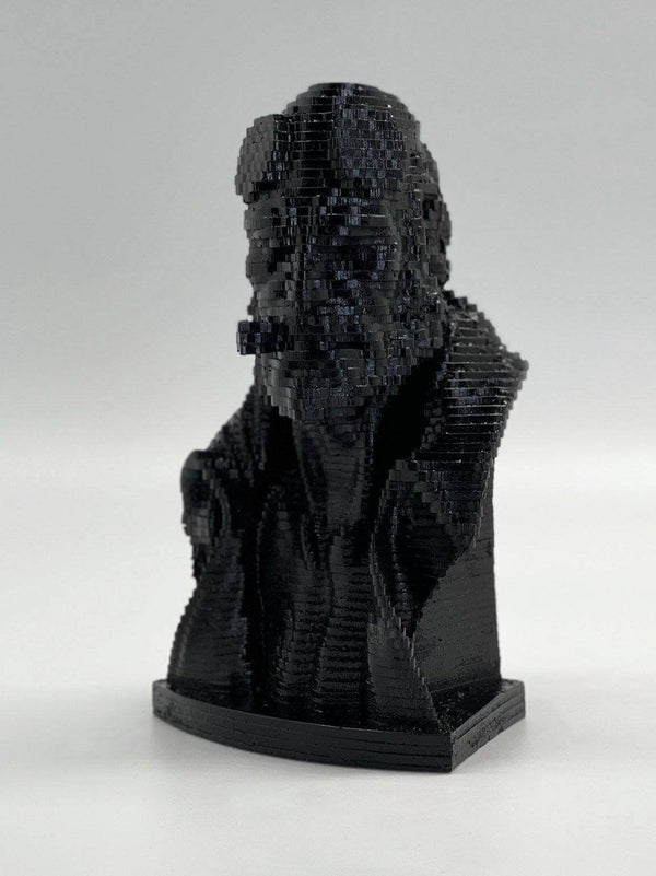 Black Painted Hellboy Pop Art Sculpture Bust - MottoBase