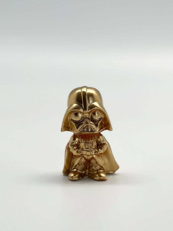 Gold Painted Concrete Mini Darth Vader Sculpture - MottoBase