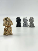 Gold Painted Concrete Mini Darth Vader Sculpture - MottoBase