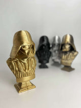 Gold Painted Darth Vader Pop Art Sculpture Bust - MottoBase