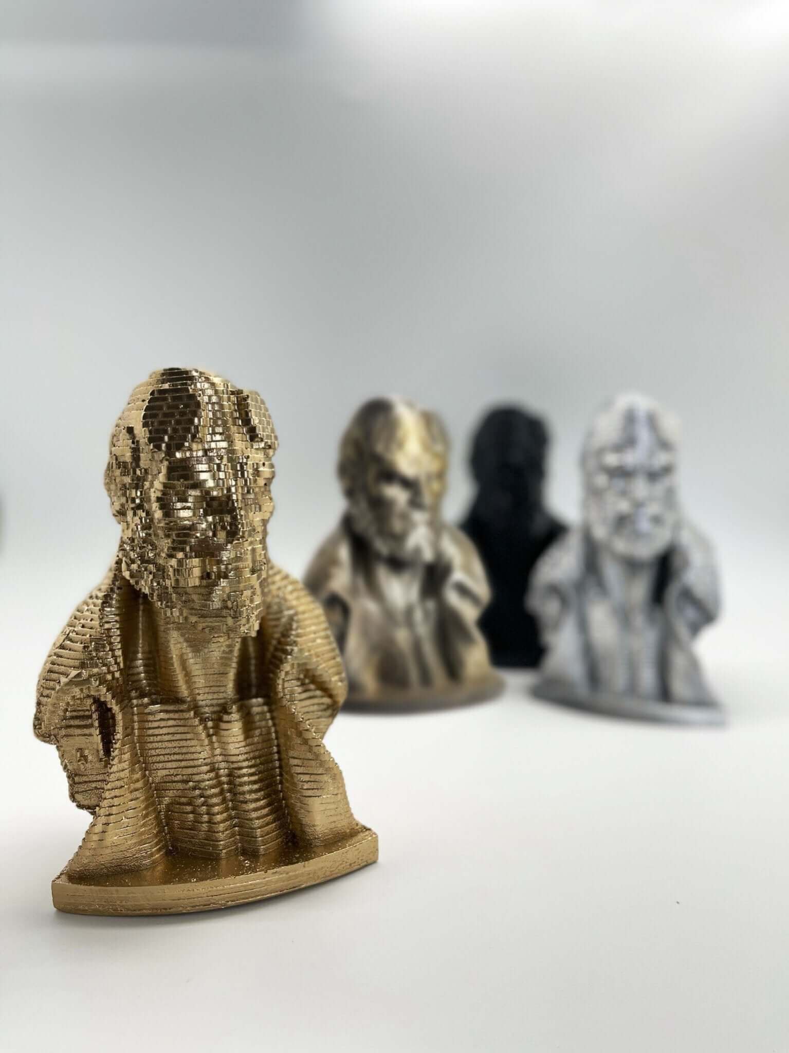 Gold Painted Hellboy Pop Art Sculpture Bust - MottoBase