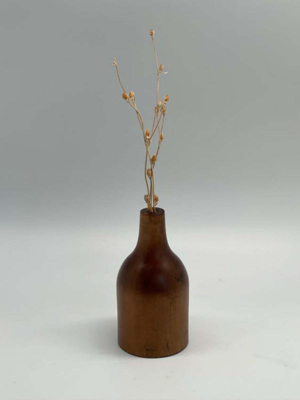 Minimal Walnut Wooden Vase