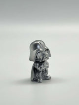 Silver Painted Concrete Mini Darth Vader Sculpture - MottoBase