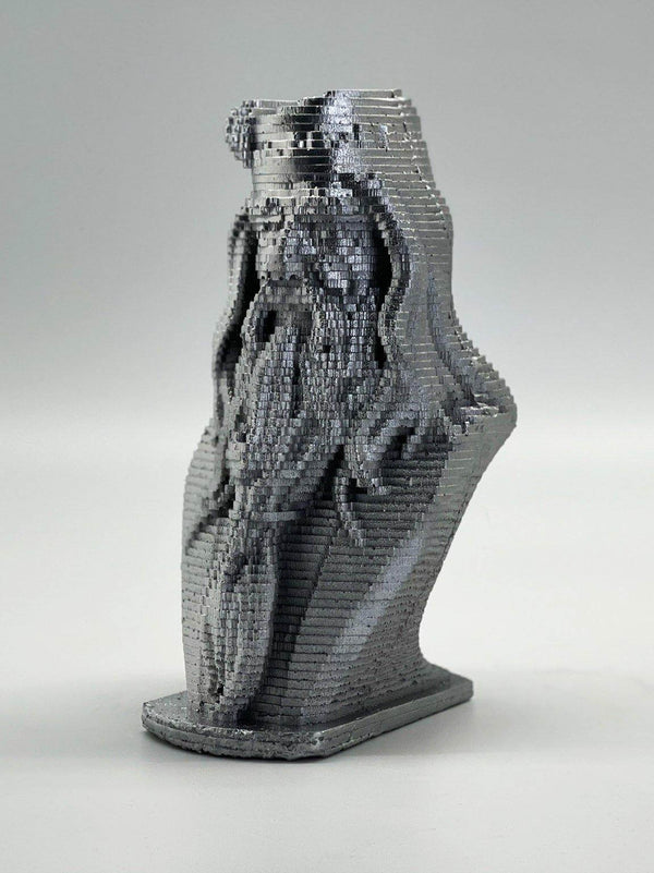 Silver Painted Dumbledore Pop Art Sculpture Bust - MottoBase