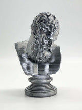 Silver Painted Zeus Pop Art Sculpture Bust - MottoBase