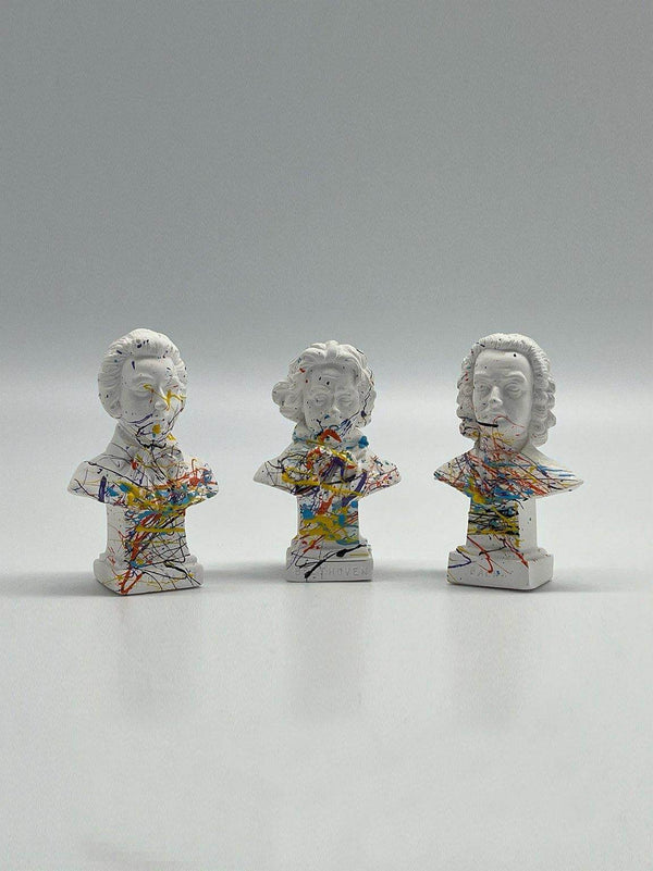 Trio Classics Pop Art Mini Sculpture Bust Set - MottoBase