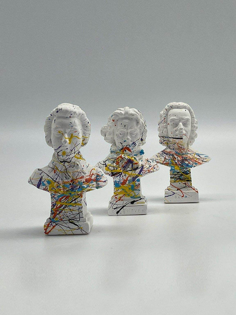 Trio Classics Pop Art Mini Sculpture Bust Set - MottoBase